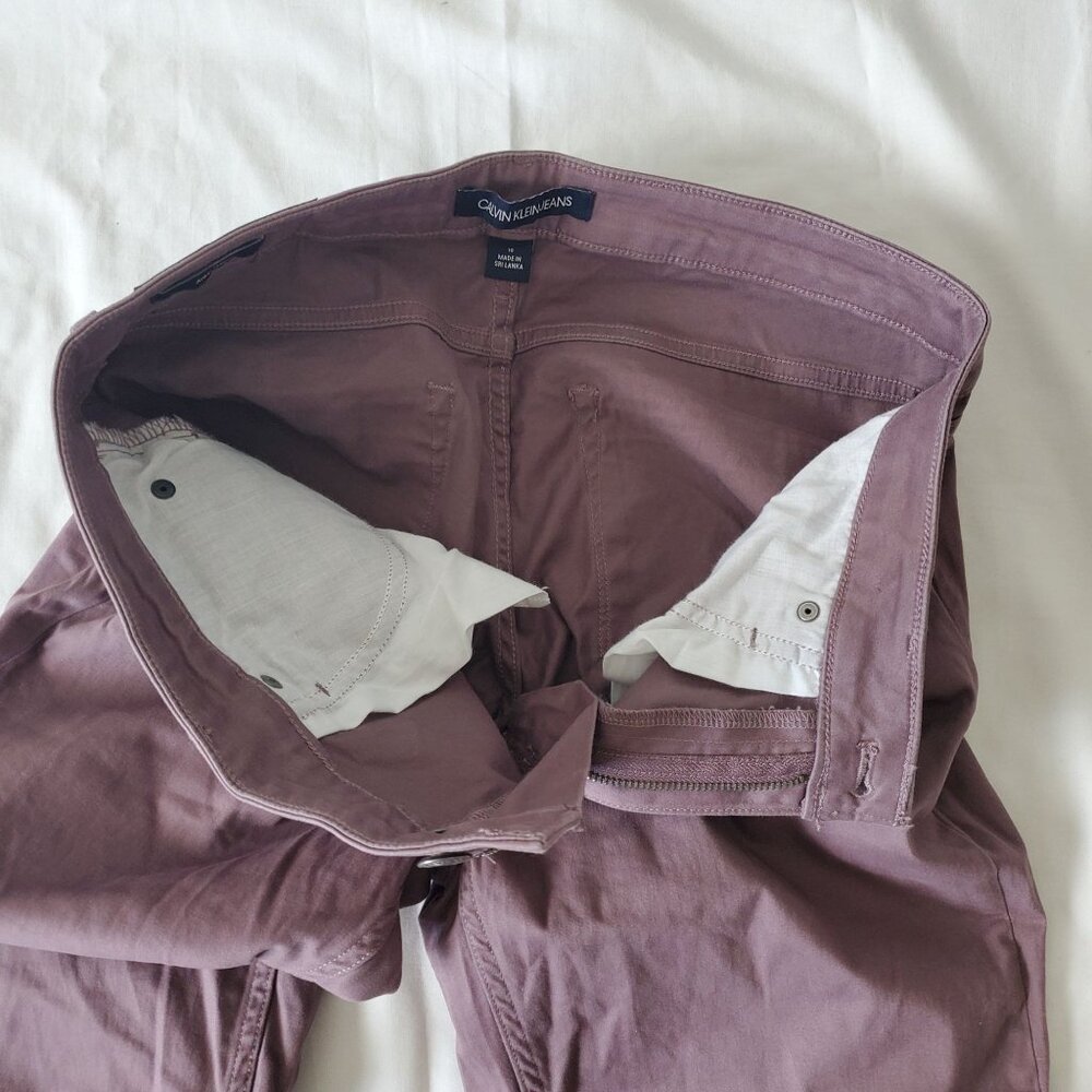 Calvin Klein Jeans Women's Dusty Lavender Purple Ankle Skinny Jeans Size 10 - Picture 7 of 13